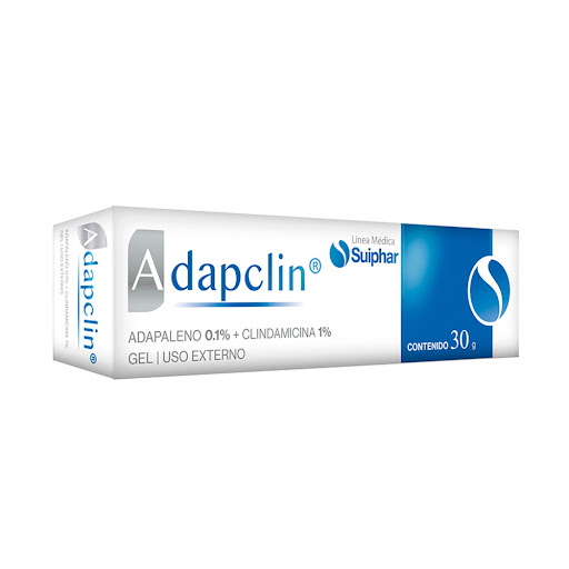 Adapclin Adapaleno 0.1% + Clindamicina 1% Gel Suiphar Caja x 30 Gr.