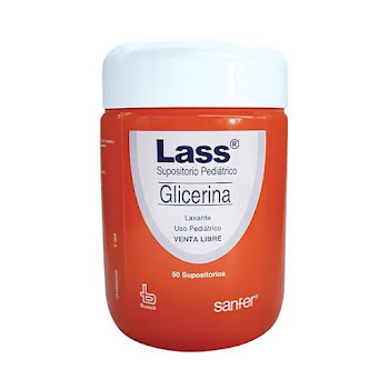 Lass Pediátrico Glicerina Sanfer Caja x 50 Supositorios  