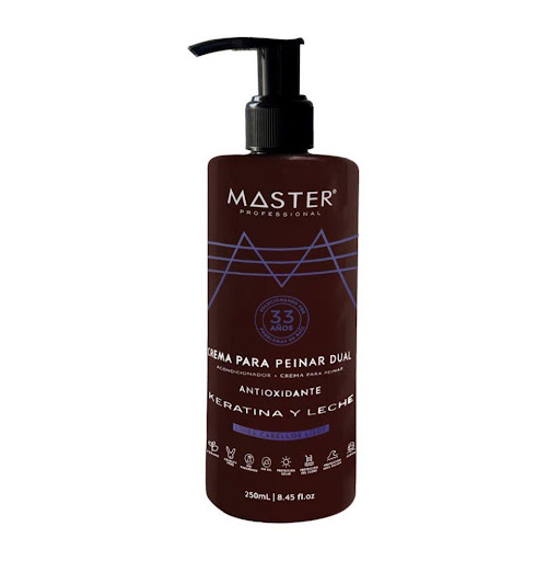 Crema Para Peinar Dual Keratina Y Leche Cabello Liso x 250 ml MASTER PROFESSIONAL Frasco x 250 ML undefined