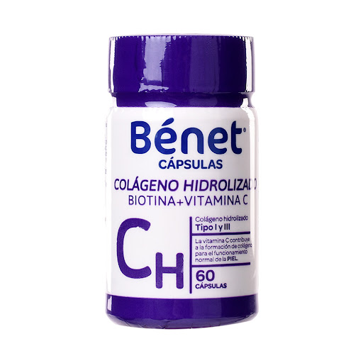 Bénet Colágeno Hidrolizado Frasco x 60 Cápsulas