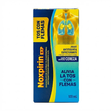 Noxpirin Guayacolato De Glicerilo 150mg/5mg Siegfried Jarabe Expectorante Frasco x 120 ml  