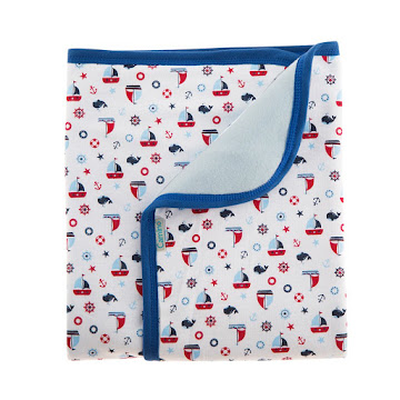 Solo Online Toalla Camino Bayeta   Doble Faz Azul Barcos X 1 Unidad 