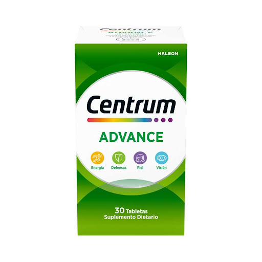 Centrum Advance, Multivitaminico hombres y Mujeres de 18 a 49 Años X 30 Tabs