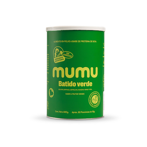 Batido Verde Mumu En Polvo Lata X 500 Gr