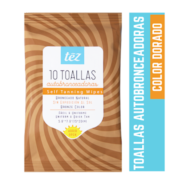 Toallitas Autobronceadoras Tez Bronceado Natural Color Bronce x 10 und  