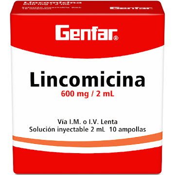 Lincomicina 600mg/2ml Genfar Caja x 10 Ampollas  