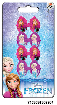 Ganchos De Clip Con Lazo Frozen Discaya x 4 und  