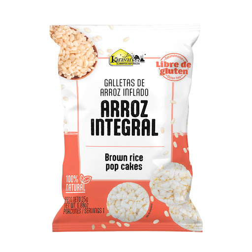 Galletas Karavansay Arroz Inflado Integral x 25 gr