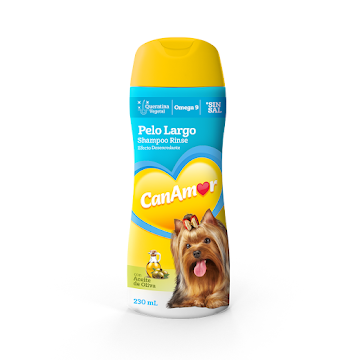 Shampoo Para Mascotas Can Amor Ph Neutro Con Aloe Vera x 230 ml  