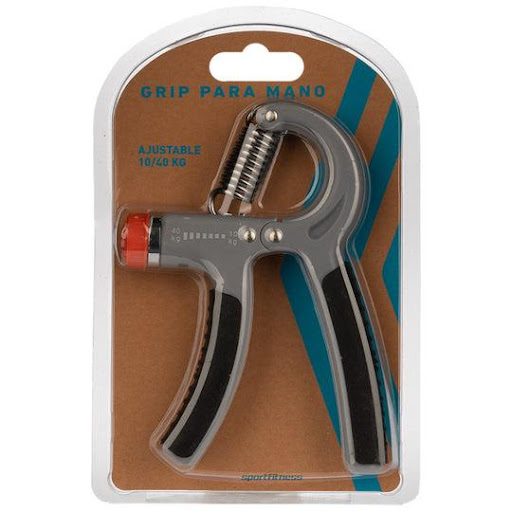 071504 GRIP DE MANOS AJUSTABLE SPORTFITNES Sport Fitness Individual x 1 ?El Grip para Manos Ajustable Sport Fitness 071504 es un ejercitador de manos y antebrazos diseñado para fortalecer la musculatura de estas áreas. Cuenta con una tensión ajustable que varía entre 10 y