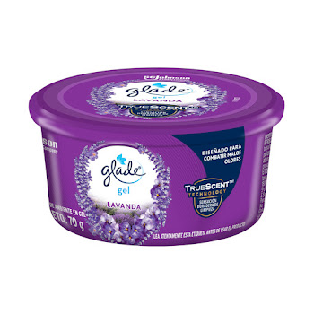 Ambientador Glade En Gel Campos De Lavanda Frasco x 70 gr  