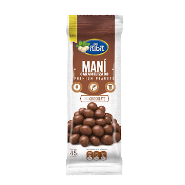 Pasabocas Del Alba Maní Caramelizado Con Chocolate x 45 gr  