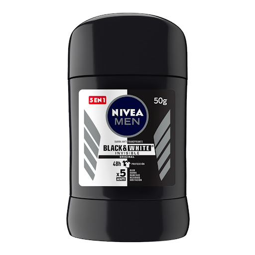DESODORANTE NIVEA MEN INVISIBLE BLACK & WHITE 48H X50G                