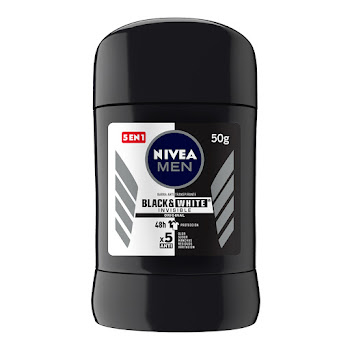 DESODORANTE NIVEA MEN INVISIBLE BLACK & WHITE 48H X50G                  