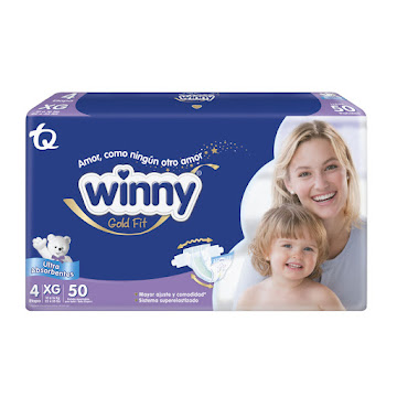 Pañal Winny Gold Etapa 4 XG Paquete x 50 und  