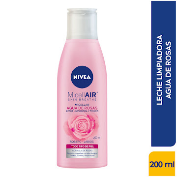 Leche Limpiadora   Facial Nivea Agua De Rosas X200ml        