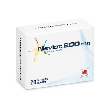 **Neviot 200mg CBG Caja x 20 Cápsulas Blandas Cannabidiol Procaps  