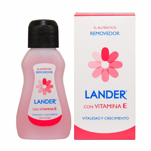 Quitaesmalte Removedor Lander Vitamina E Vitalidad Y Crecimiento x 35 ml