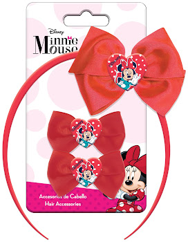 Balaca Discaya Minnie   X1und + Moñas Elásticas Minnie X2und 