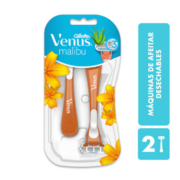 //MAQUINA DE AFEITAR GILLETE VENUS 3 MALIBU ALOE X2UND    