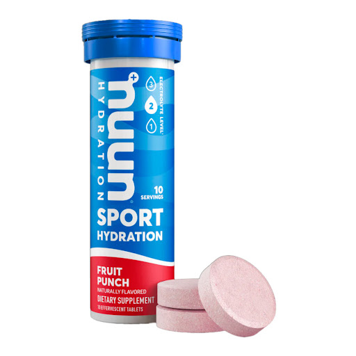 Hidratante Nuun Sport   Sabor Fruit Punch Tubo x 10 Tabletas Efervescentes