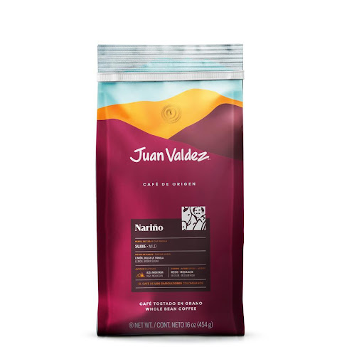 Café Juan Valdez Origen Nariño Grano 454 gr Juan Valdez 454gr x 1 Una región montañosa con grandes abismos, donde el frío obliga al café a madurar más lentamente y producir más azúcares para convertirse en un café de exquisita suavidad. Es hogar de más de 34,000 caf