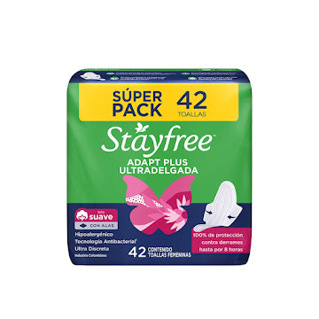 Toalla Higiénica Stayfree Adapt Plus Ultradelgada x 42 und  