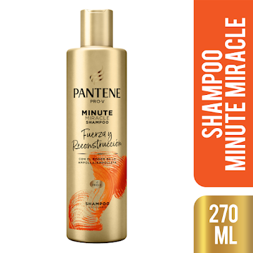 **Shampoo Pantene Miracle Fuerza y Reconstrucción x270ml  