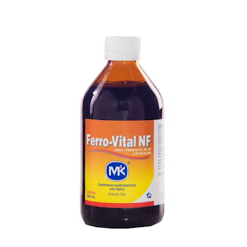 Ferro Vital NF Multivitaminico Tecnoquímicas Frasco x 340 ml  