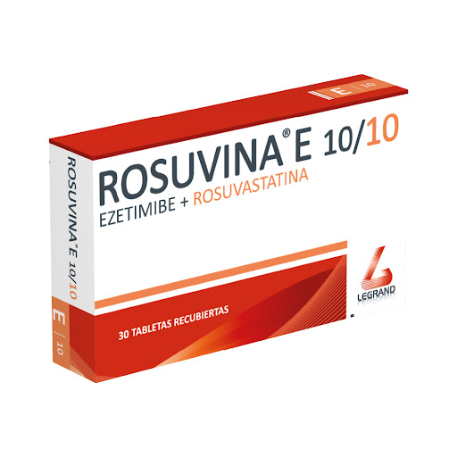 Rosuvina E Rosuvastatina   10mg / Ezetimibe 10mg Legrand Caja x 30 Tabletas