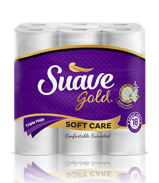 Papel Higiénico Gold Suave Pack Triple Hoja x 18 und  