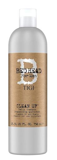 Shampoo Masculino B for Men Clean Up 750 mL TIGI Caja x 1 Limpieza profunda y frescura instantánea. Con menta y proteínas, elimina residuos, fortalece el cabello y deja un aroma masculino duradero. Perfecto para el cuidado diario del hombre moderno