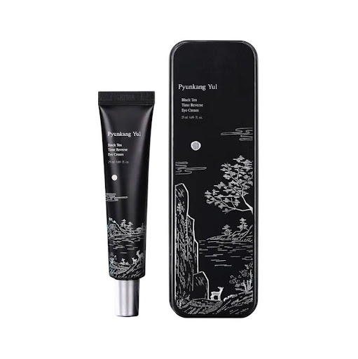PyunkangYul Black Tea Time Reverse Eye Cream PyunkangYul 25ml x 1 Contorno de ojos vegano para pieles sensibles y maduras. Con té negro fermentado, péptidos y ceramidas, combate líneas finas, ojeras y fatiga, aportando hidratación, firmeza y protección antioxidante.