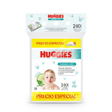 Toallitas Húmedas Huggies Cuidado 4 en 1 Desechables Paquete x 240 und  