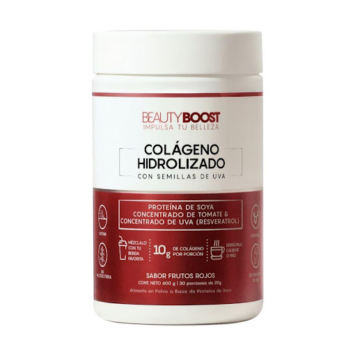 Beauty Boost Colágeno Hidrolizado Sin Edulcorantes Frutos Rojos 600g VITASEI BEAUTYBOOST   Frasco  x 1 undefined