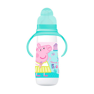 Solo Online Tetero Peppa Pig Con   Asa250ml 8ozcolor Verde X 1 Unidad 