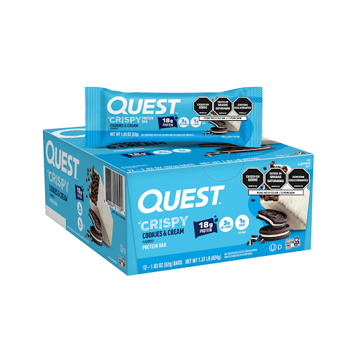 Barra de Proteína Quest Hero Galleta y Crema Paquete x 52 gr