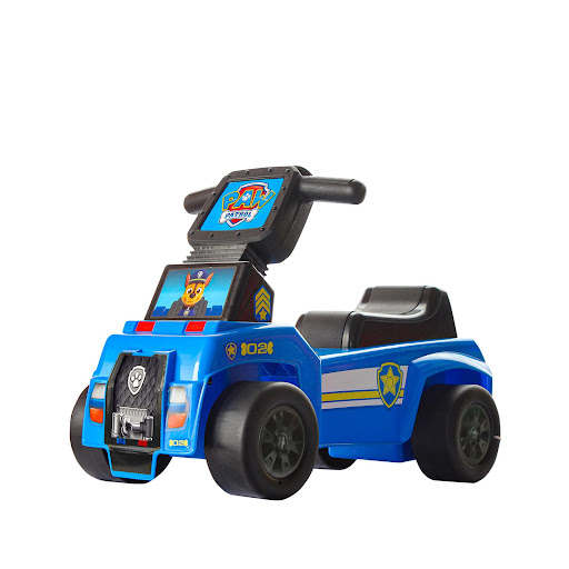 Carro Montable Scoot Paw Patrol Patrulla Canina Paw Patrol Caja x 1 Únete al mundo de Paw Patrol con el Carro montable y vive aventuras increíbles. Este montable tiene 4 ruedas que te aseguran estabilidad y seguridad al rodar, presiona los distintos botones para que p