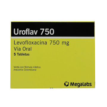 Uroflav Levofloxacina 750 mg Garmisch Caja x 5 Tabletas  