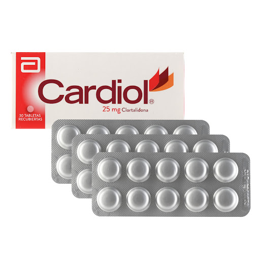 Cardiol Clortalidona 25 mg Abbott Caja x 30 Tabletas
