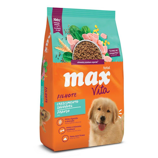 MAX C VITA PUPPY CRECIMIENTO SALUDABLE POLLO 10.1 KG MAX  x 1 Alimento para cachorros de todas las razas 100% balanceados y llenos de ingredientes con extractos naturales vegetales que hacen el día a día de su mascota completa y feliz.