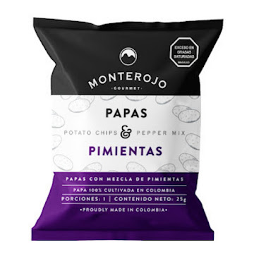 Papas Monterojo Mezcla Pimientas x 25 gr  