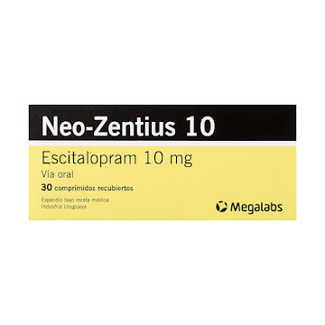 Neo Zentius Escitalopram 10 mg Megalabs Caja x 30 Comprimidos  