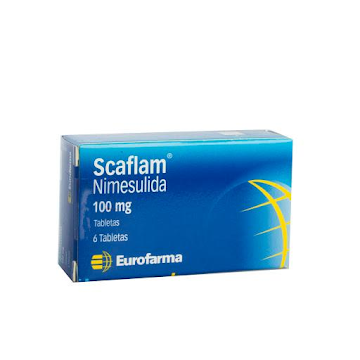 Scaflam Nimesulida 100 mg Eurofarma Caja x 6 Tabletas  