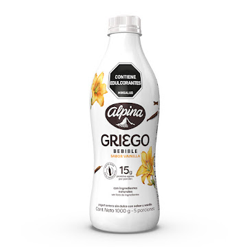 Yogurt Griego Bebible   Alpina Vainilla x 1 Lt  