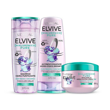 Combo Rutina Completa Elvive Pure Shampoo + Acondicionador + Tratamiento  