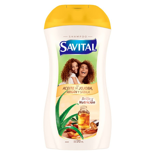 Shampoo Savital Nutricion Y Brillo Con Aceite de Jojoba Botella x 510 ml