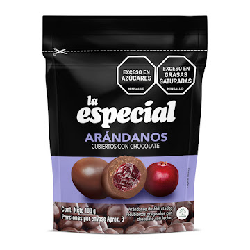 Pasabocas La Especial   Arándanos con Chocolate x 100 gr 