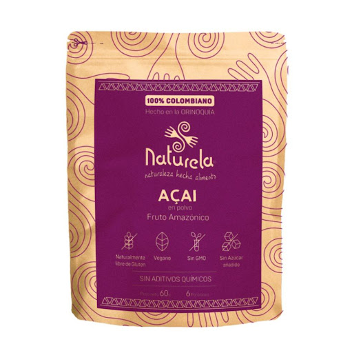 Acai en polvo Naturela x 60 gr Naturela  Polvo x 60 gr El açaí o también conocido como acaí, en polvo es un superalimento que se ha vuelto muy popular en los últimos años gracias a sus múltiples beneficios para la salud. Este polvo se elabora a partir del