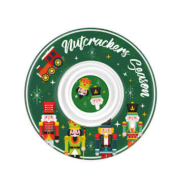 Bandeja Navideña Mays Color Verde 3.8 x 29.2 cm x 1 und  